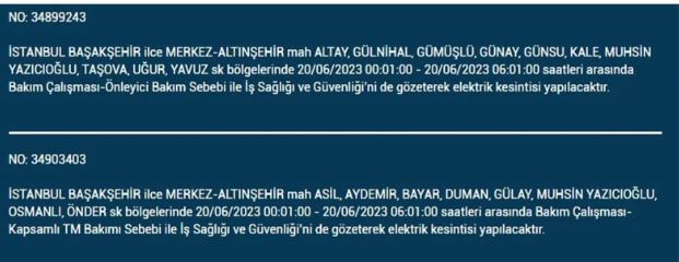 Elektrikler mi kesilecek? Bugün elektrik mi kesilecek? İşte 20 Haziran Salı elektrik kesintisi yaşanacak ilçeler!