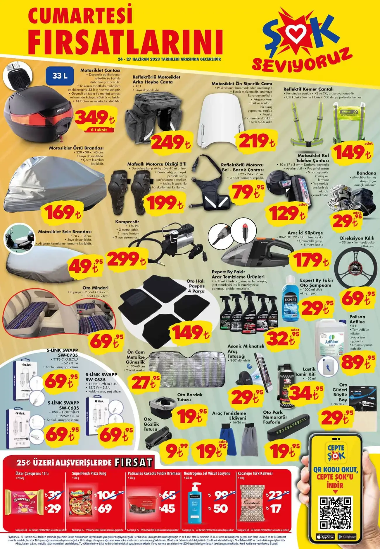 25 TL lik alışverişe çılgın indirim! 4 parça oto paspası 149 TL ye düştü! ŞOK Market aktüel kataloğu fırsatı