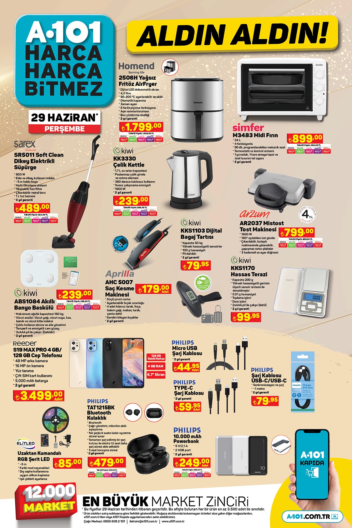 A101 de çamaşır kurutmalığı 159 TL ye, piknik sandalyesi 149 TL ye, elektrikli süpürge 489 TL ye düştü!