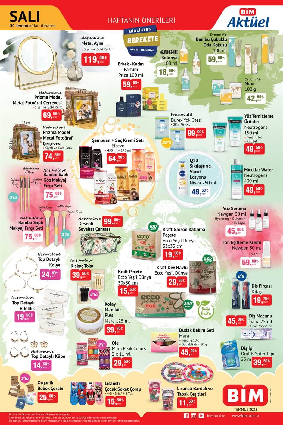 BİM yeni ay kataloğunu yayımladı! Diş fırçası 19 TL ye, Antep fıstığı 99 TL ye, ceviz 65 TL ye düştü!