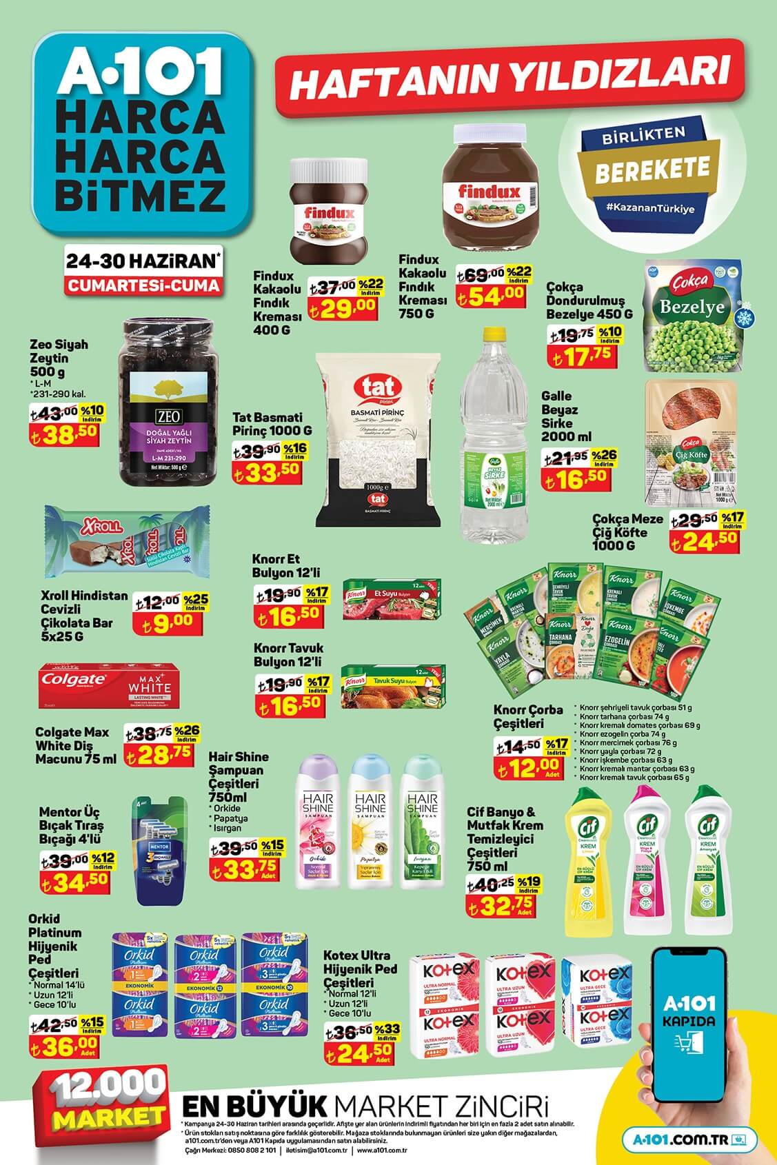 A101 de 3 kg yoğurt 61 TL ye, Persil sıvı deterjan 74 TL ye, Ariel toz deterjan 99 TL ye düştü!