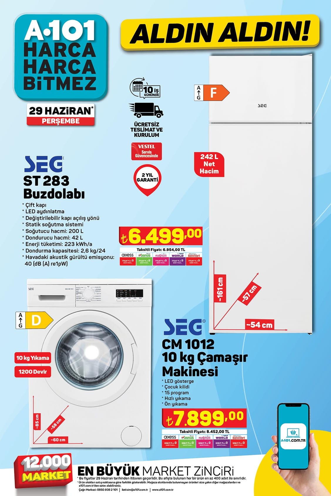 A101’de Simfer midi fırın 899 TL’ye, granit tava 139,95 TL’ye, 40’lı tuvalet kâğıdı 109 TL’ye düştü!