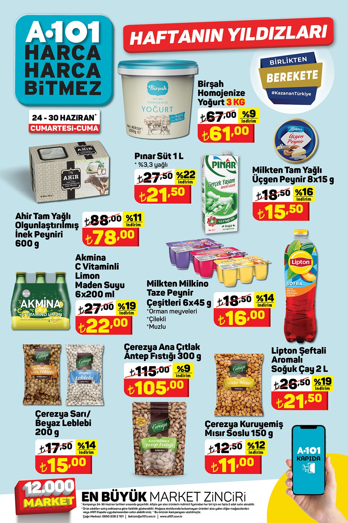 A101’de Fairy bulaşık makinesi kapsülü 169 TL’ye, Cif banyo ve mutfak temizleyici 32,75 TL’ye, yoğurt 61 TL’ye düştü!