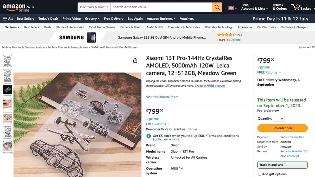 Xiaomi 13T Pro, tanıtımından önce gizlice Amazon da satışa çıktı!