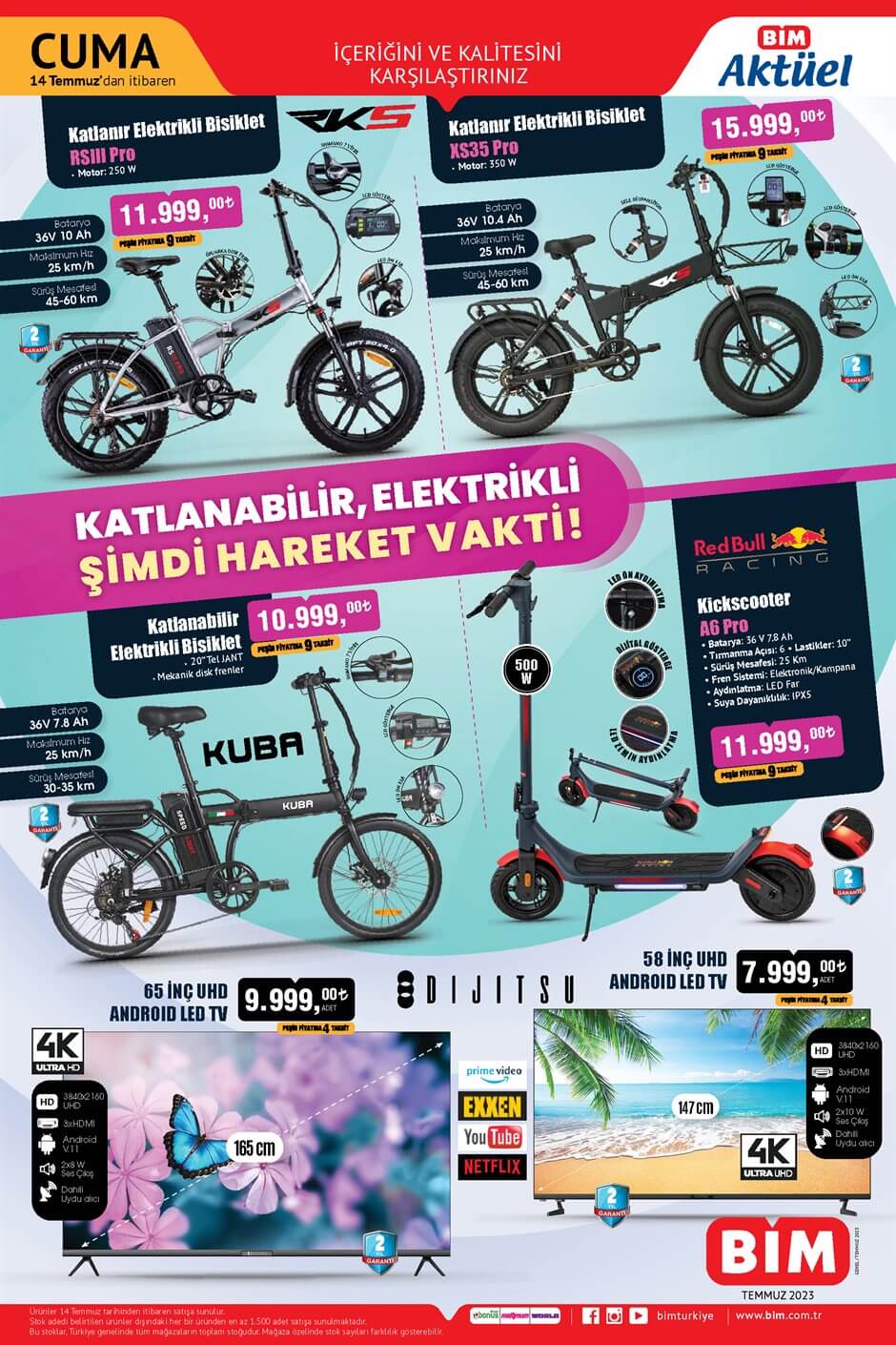 7 parça çerezlik seti 119 TL ye, kavanoz kapağı 1, 25 TL ye, şeffaf sürahi 65 TL ye düştü! BİM aktüel ürünler kataloğu