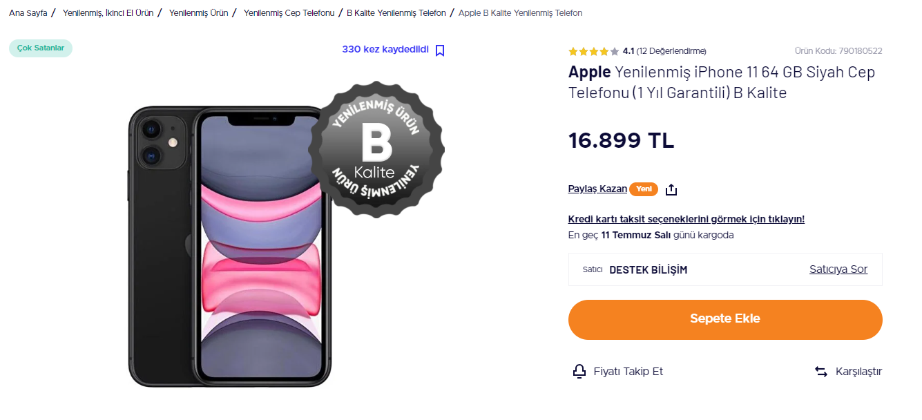 Teknosa dan uygun fiyatlı iPhone 11! Sanki hiç zam gelmemiş gibi!