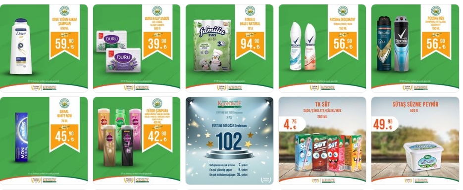 Tarım Kredi Market yeni kataloğunu yayımladı! Süzme peynir 49 TL ye, fileto beyaz et 88 TL ye düştü!