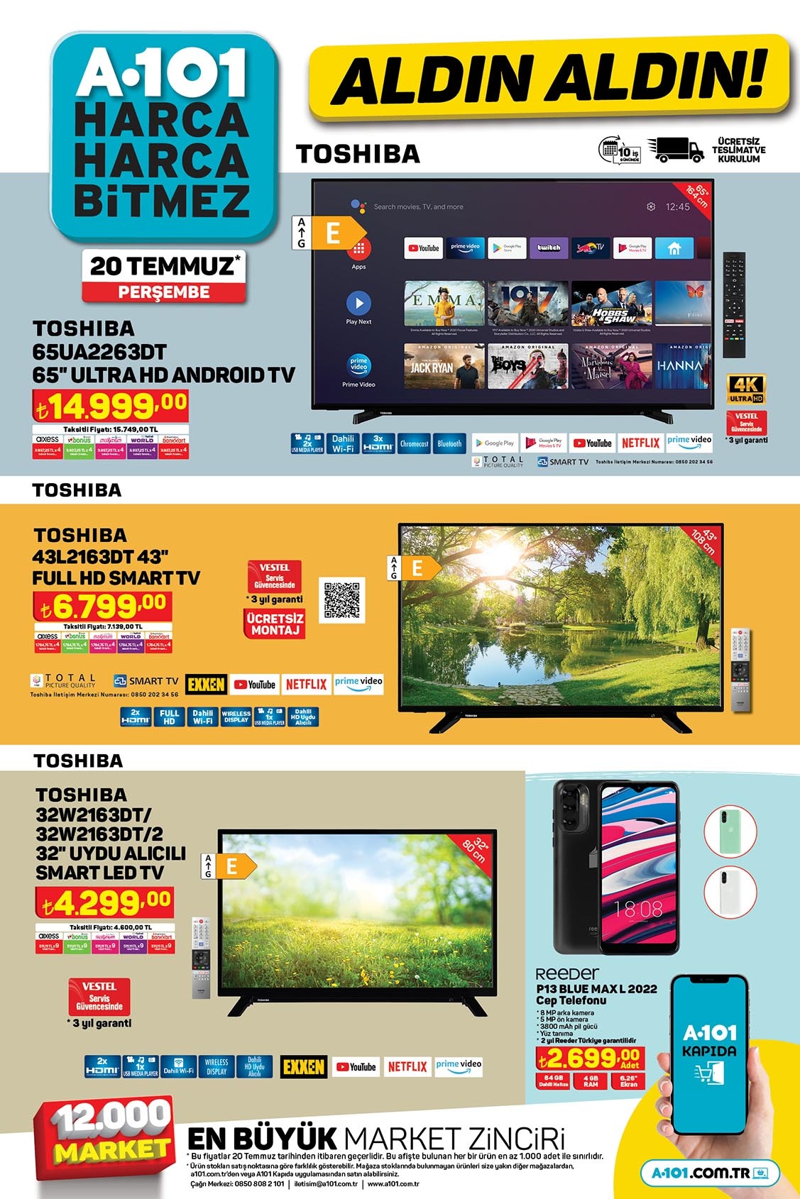 A101’de Regal çay makinesi 739 TL’ye, tam yağlı beyaz peynir 77,50 TL’ye, seramik tabanlı ütü 399 TL’ye düştü!