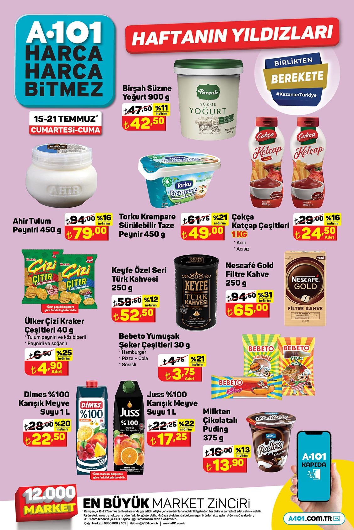 A101’de ne var ne yok indirime girdi! Torku taze peynir 49 TL, Raid sineksavar 47,90 TL, kırmızı mercimek 53,95 TL...