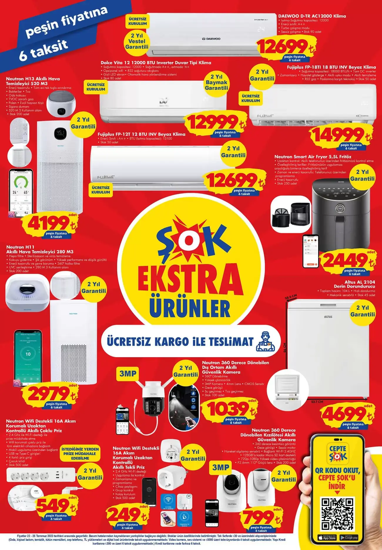 ŞOK Market te araç içi yatak 499 TL ye, süpürge 179 TL ye, kompresör 299 TL ye düştü! ŞOK 22 Temmuz aktüel kataloğu