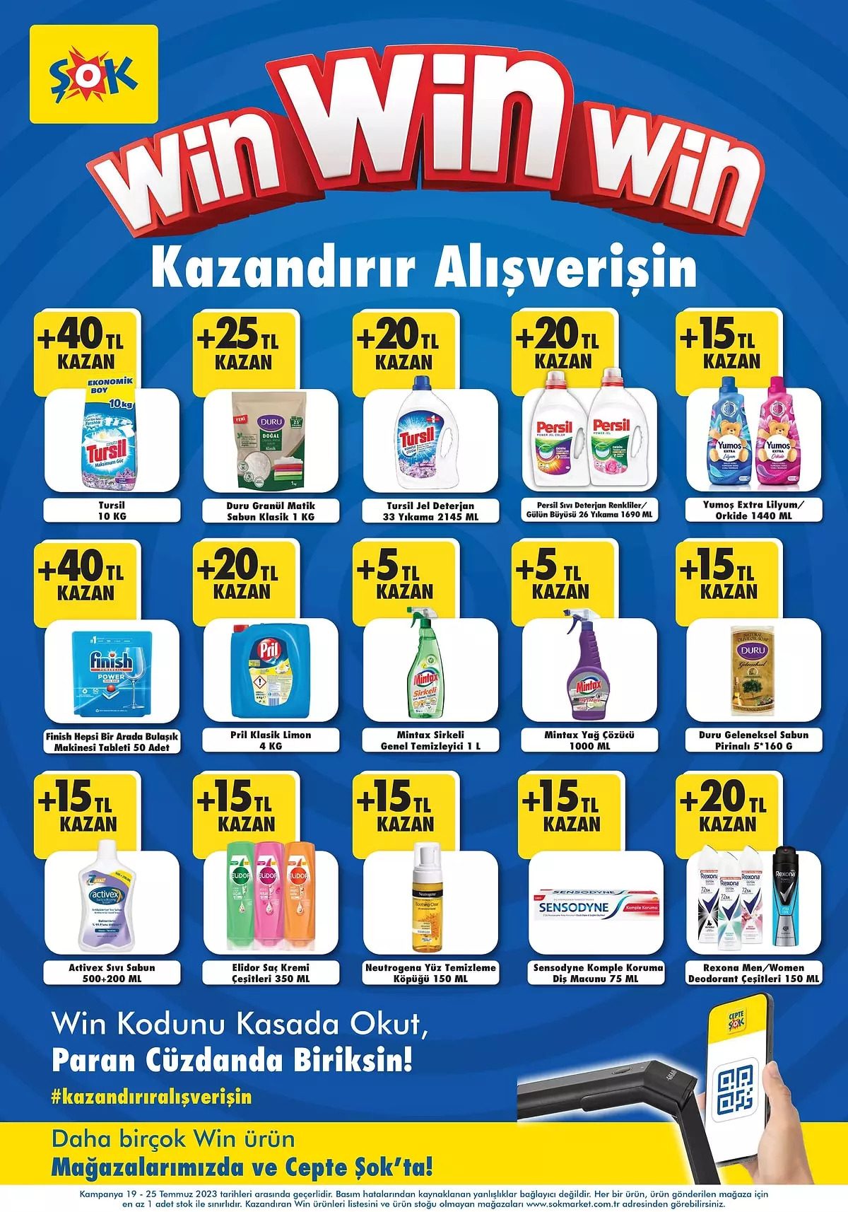 ŞOK’ta Finish tuz 37,50 TL’ye, Vanish leke çıkarıcı 149,90 TL’ye, aşurelik buğday 14,90 TL’ye düştü!