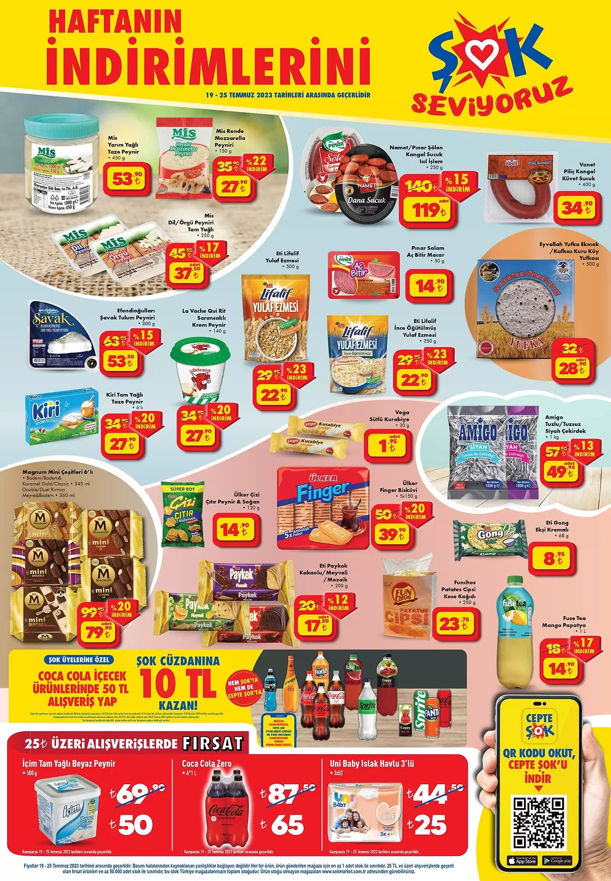 ŞOK’ta Finish tuz 37,50 TL’ye, Vanish leke çıkarıcı 149,90 TL’ye, aşurelik buğday 14,90 TL’ye düştü!