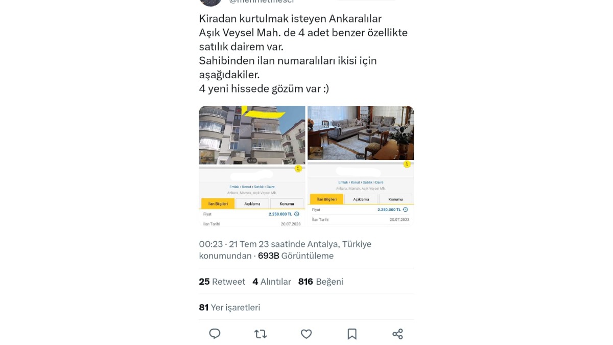 Borsa İstanbul yatırımcısı dairelerini hisse almak için satılığa çıkarıyor!