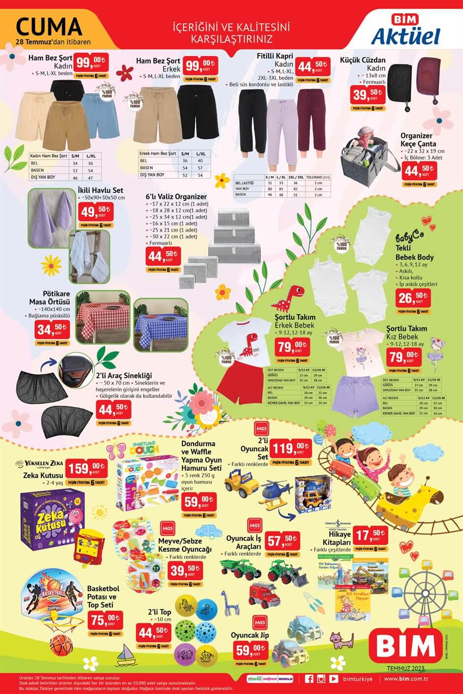 BİM de tül perde 219 TL ye, 12 parça çay seti 109 TL ye, buharlı ütü 2.599 TL ye düştü! BİM 28 Temmuz kataloğu!