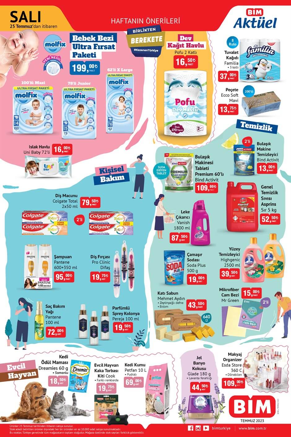 BİM den Birlikten Berekete kampanyası! Ultra fırsat bebek bezi paketi 199 TL ye düştü! BİM kataloğu...