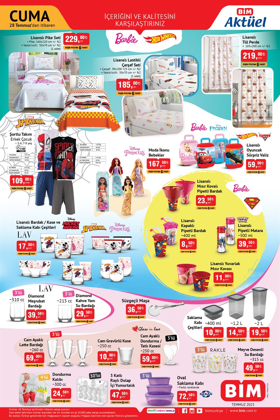BİM de Kumtel ankastre set 4.899 TL’ye, Tefal şef bıçağı 209 TL’ye, 2’li havlu set 49,50 TL’ye düştü!