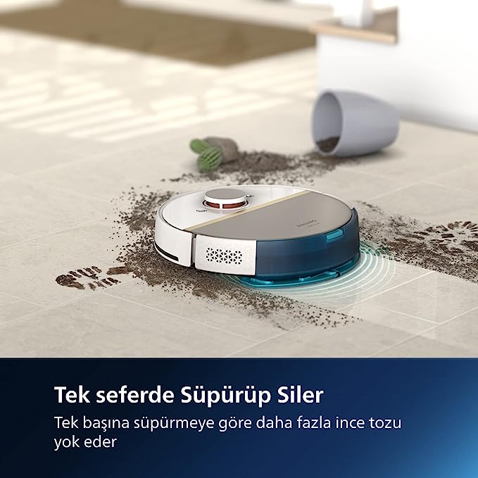 Philips HomeRun 7000 Serisi Aqua XU7100 Çöp İstasyonlu Akıllı Robot Süpürge kaç TL oldu?