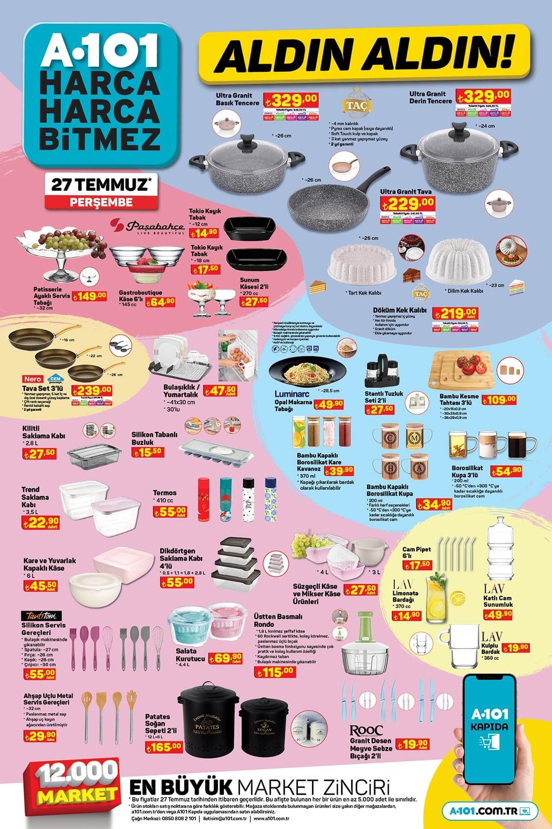 A101 den çeyiz hazırlayanlara müjde! 7 li tencere seti 1.190 TL ye, 9 lu tencere seti 1.990 TL ye düştü!