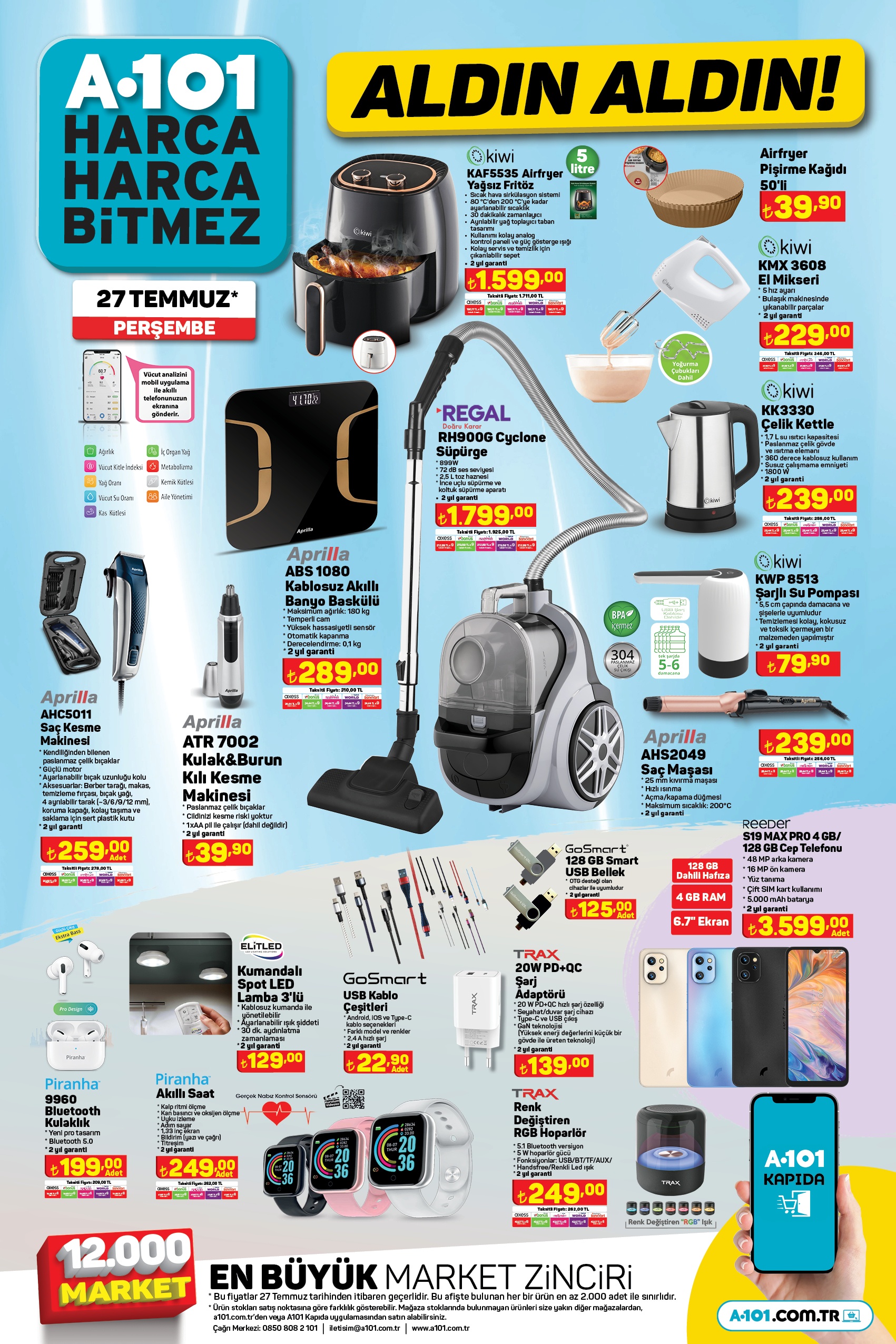 A101’den müjde üstüne müjde! Öncü domates salçası 32,50 TL’ye, ütü masası 129 TL’ye, nohut 28,90 TL’ye düştü!