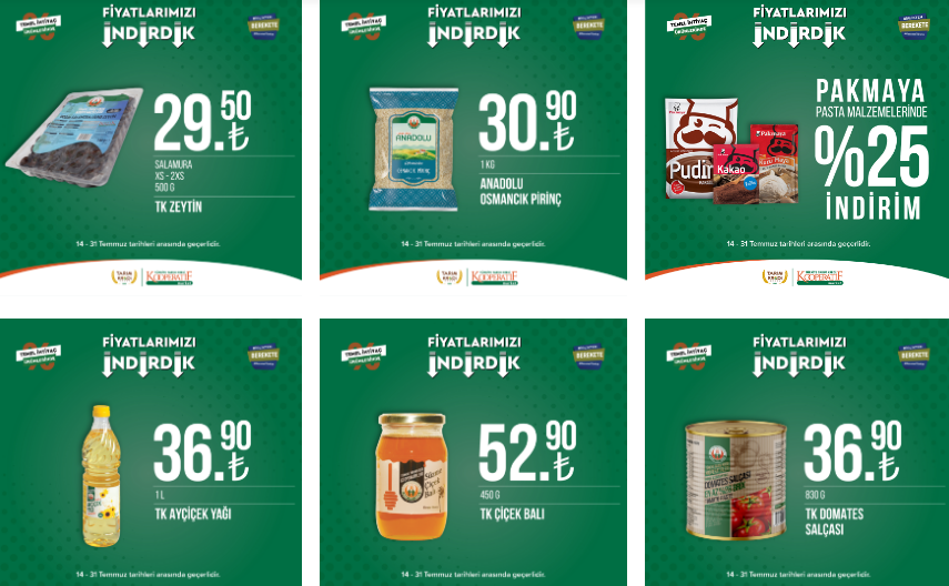 Tarım Kredi kataloğunda yok yok! Ayçiçek yağı 36 TL ye, kağıt havlu 43 TL ye düştü! Son 6 gün yetişen anında alacak...