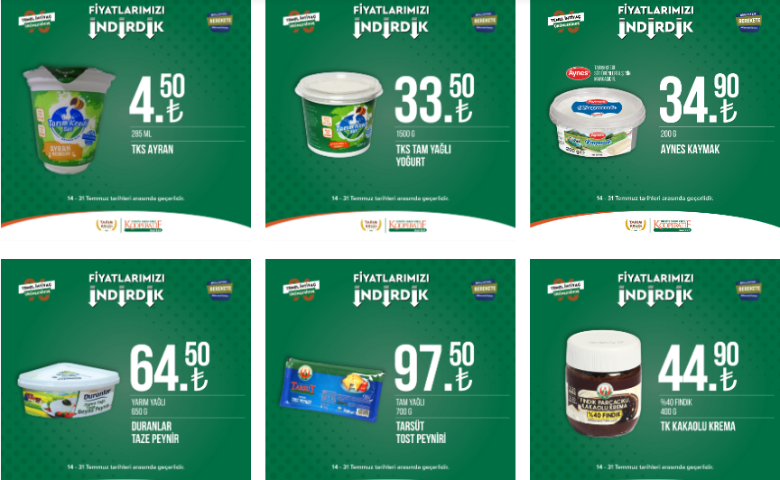 Tarım Kredi kataloğunda yok yok! Ayçiçek yağı 36 TL ye, kağıt havlu 43 TL ye düştü! Son 6 gün yetişen anında alacak...