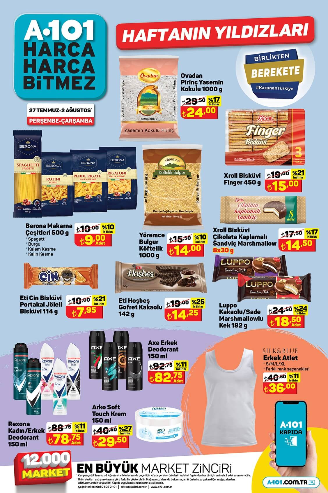 A101 de çılgın indirim start aldı! 2 kg yoğurt 44 TL ye çokokrem 39 TL ye, Vanish Kosla leke çıkarıcı 66 TL ye düştü