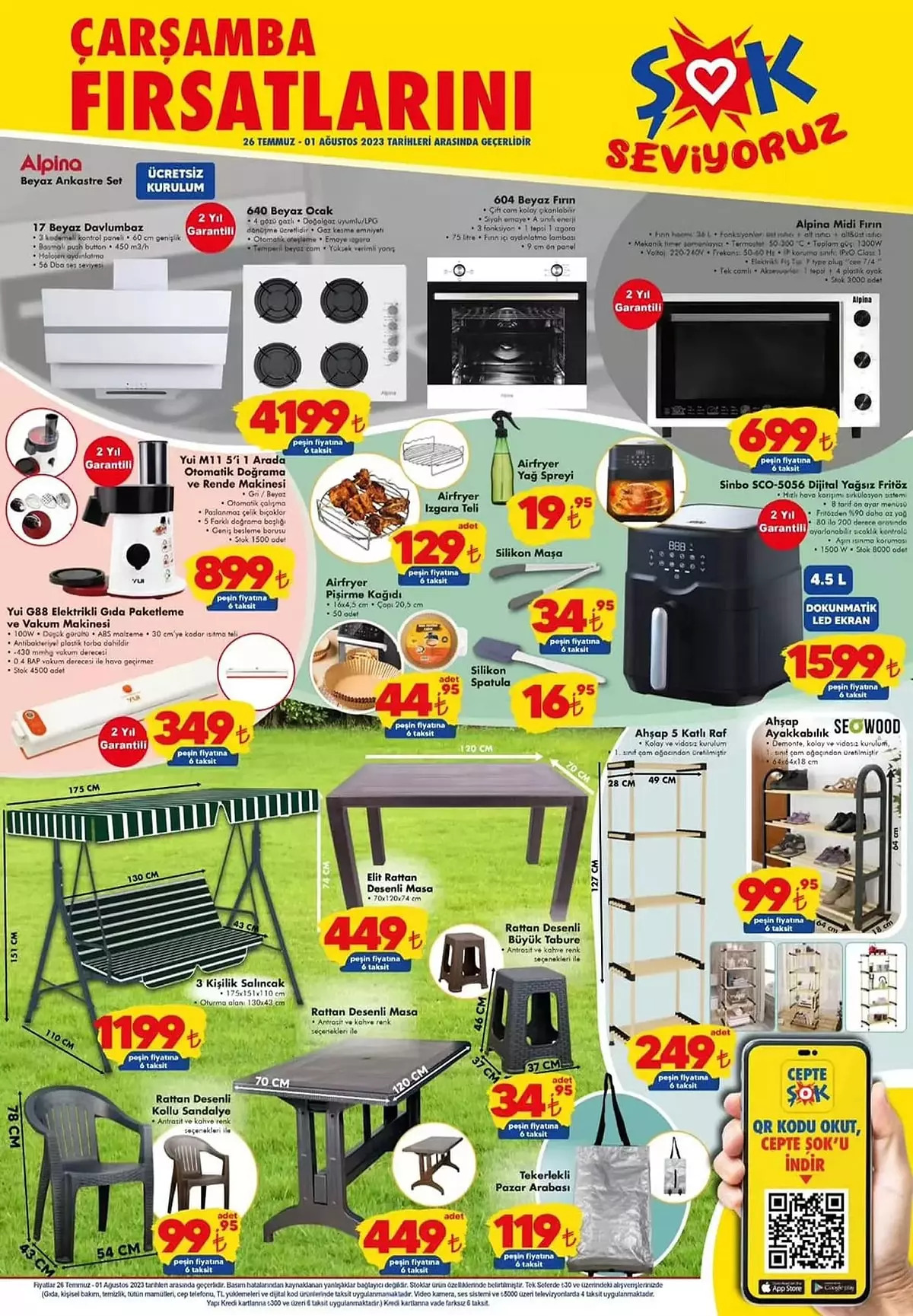 ŞOK’ta Sinbo yağsız fritöz 1.599 TL’ye, salamura siyah zeytin 39 TL’ye, Raid sineksavar 48,75 TL’ye düştü!