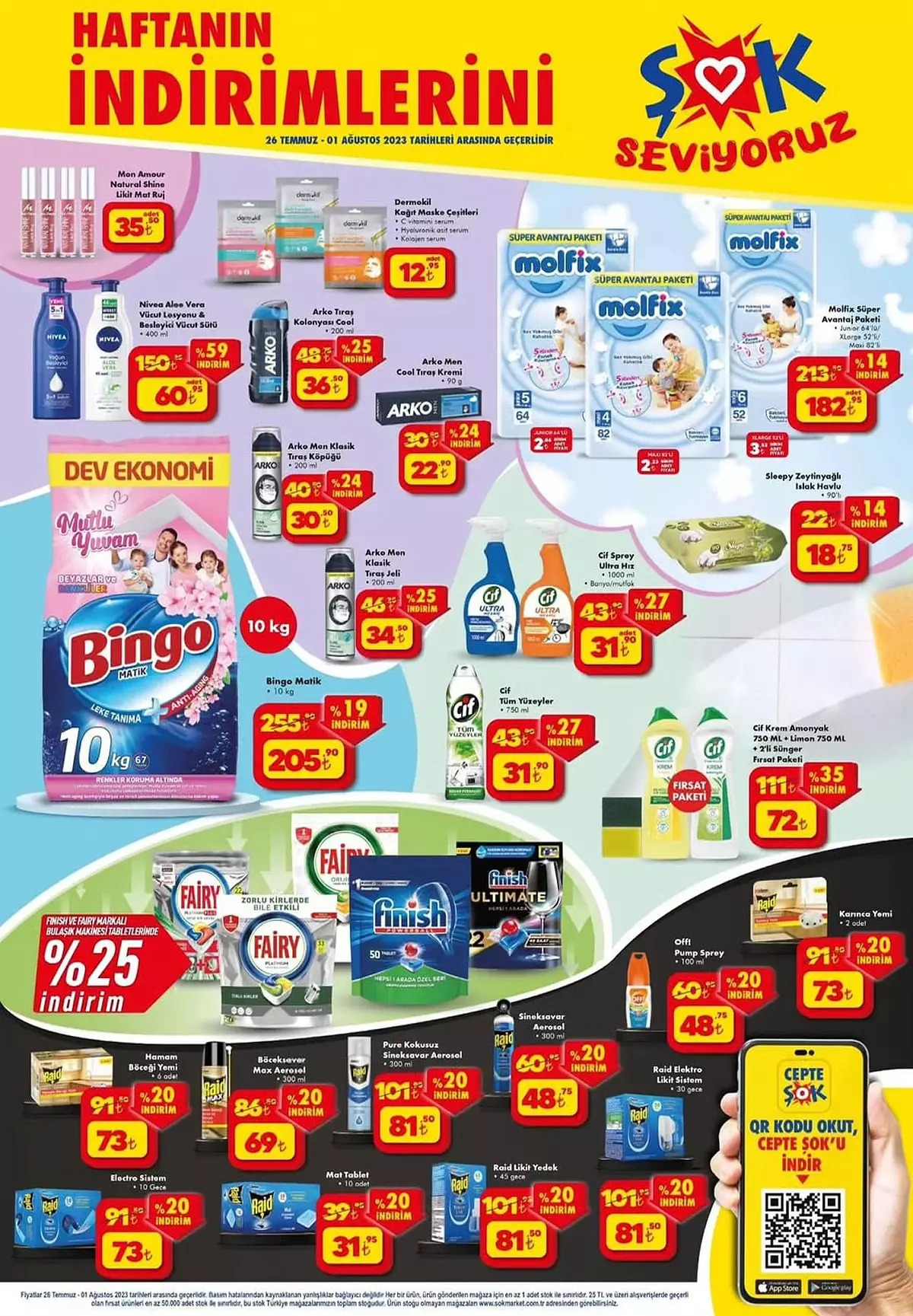 ŞOK’ta Sinbo yağsız fritöz 1.599 TL’ye, salamura siyah zeytin 39 TL’ye, Raid sineksavar 48,75 TL’ye düştü!